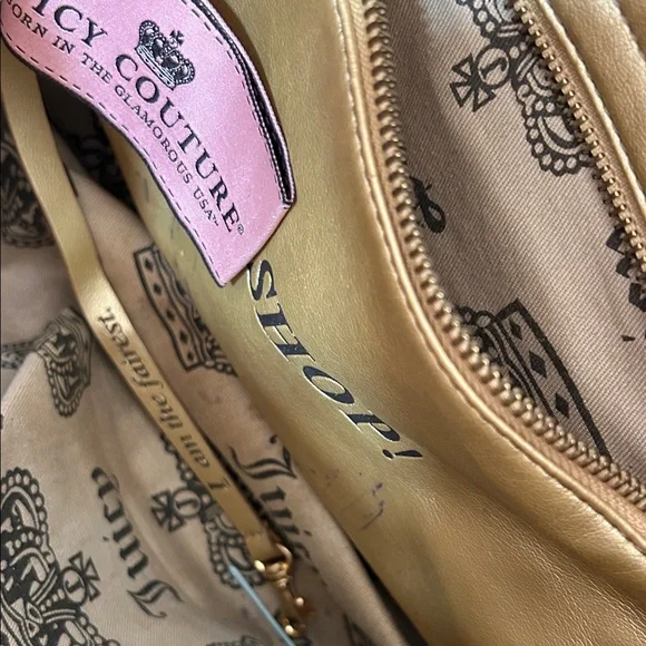 Juicy Couture Brown and Black Suede Tote - Picture 7 of 10